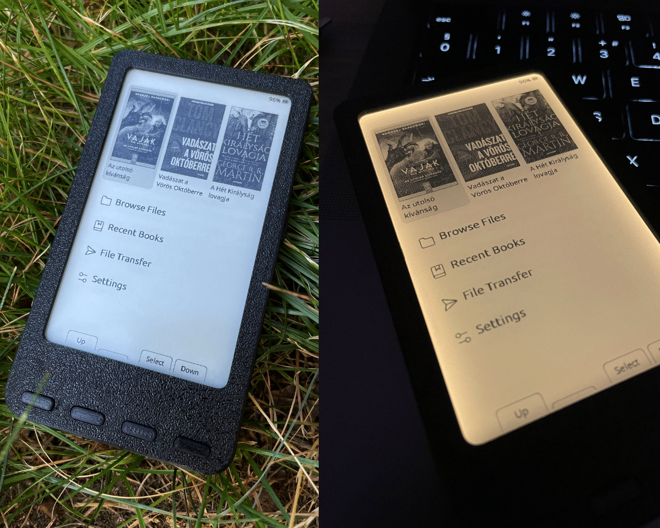 ESP32 E-Reader, from the project README