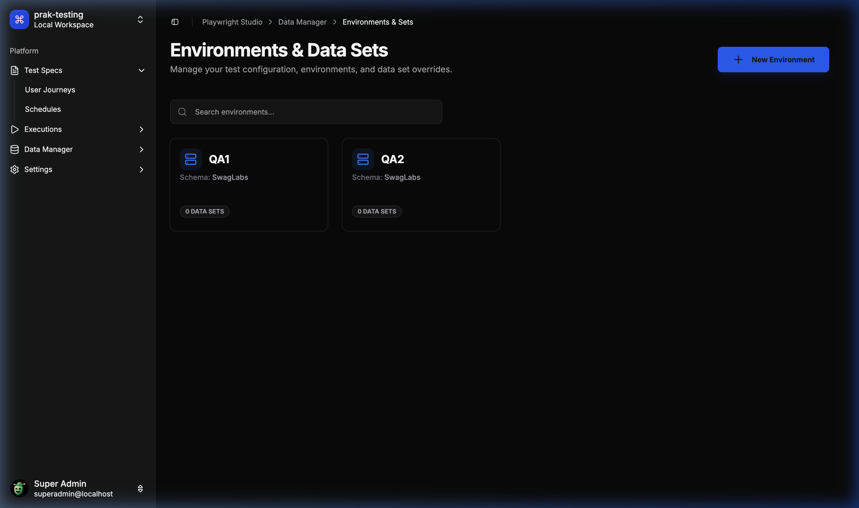 Data Environments