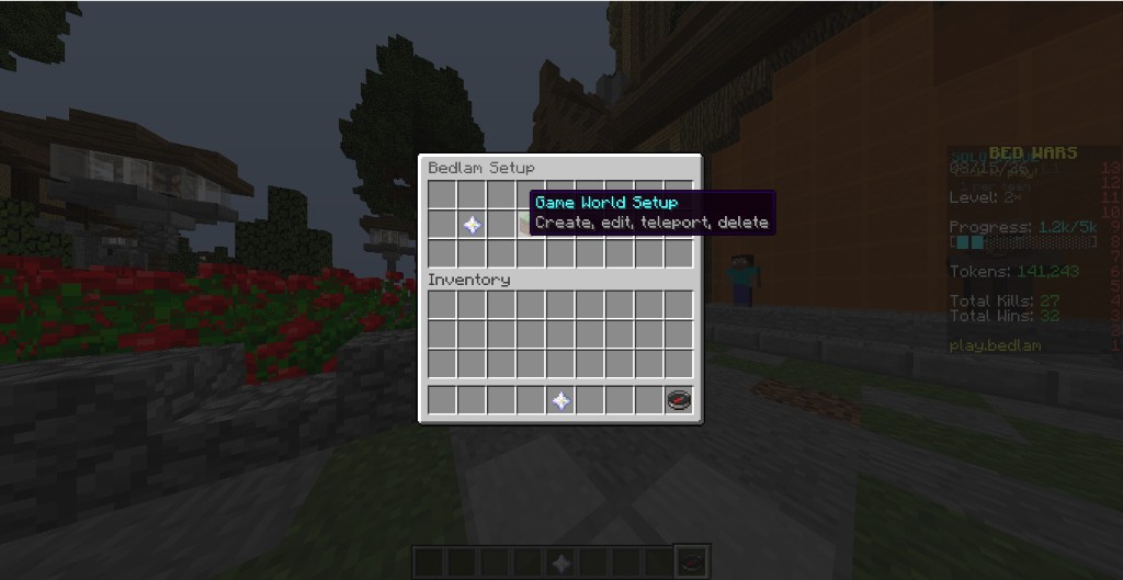 Bedlam Setup compass GUI