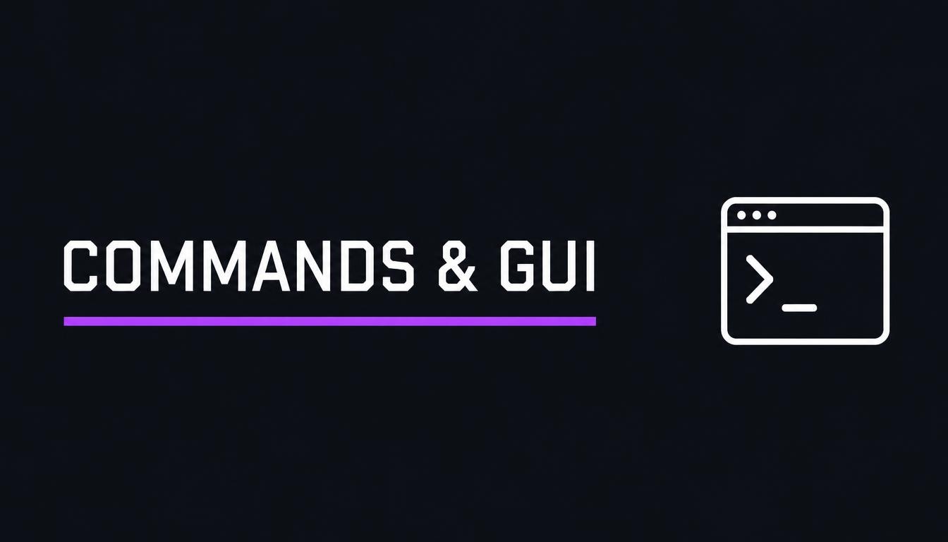 GUI and commands header