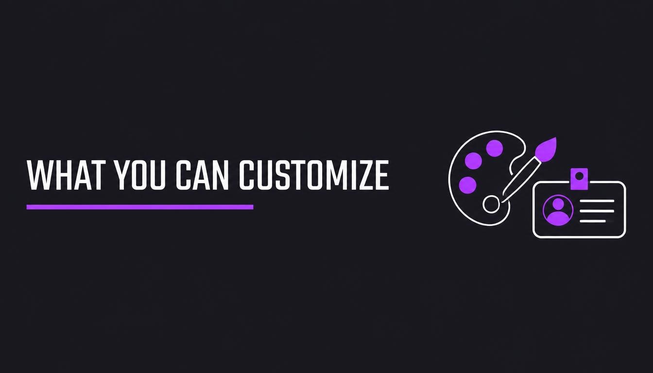 What you can customize header
