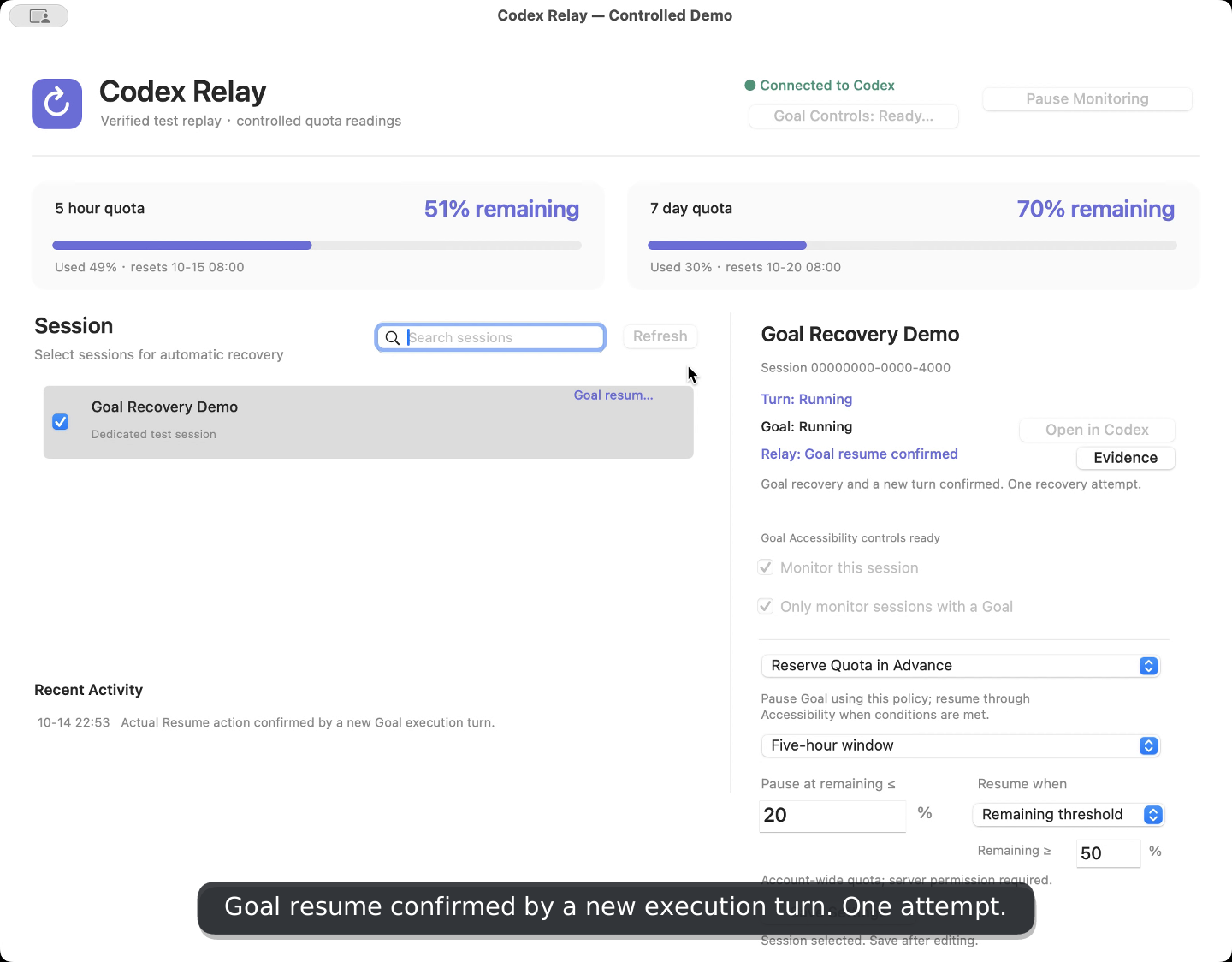 Codex Relay English interface