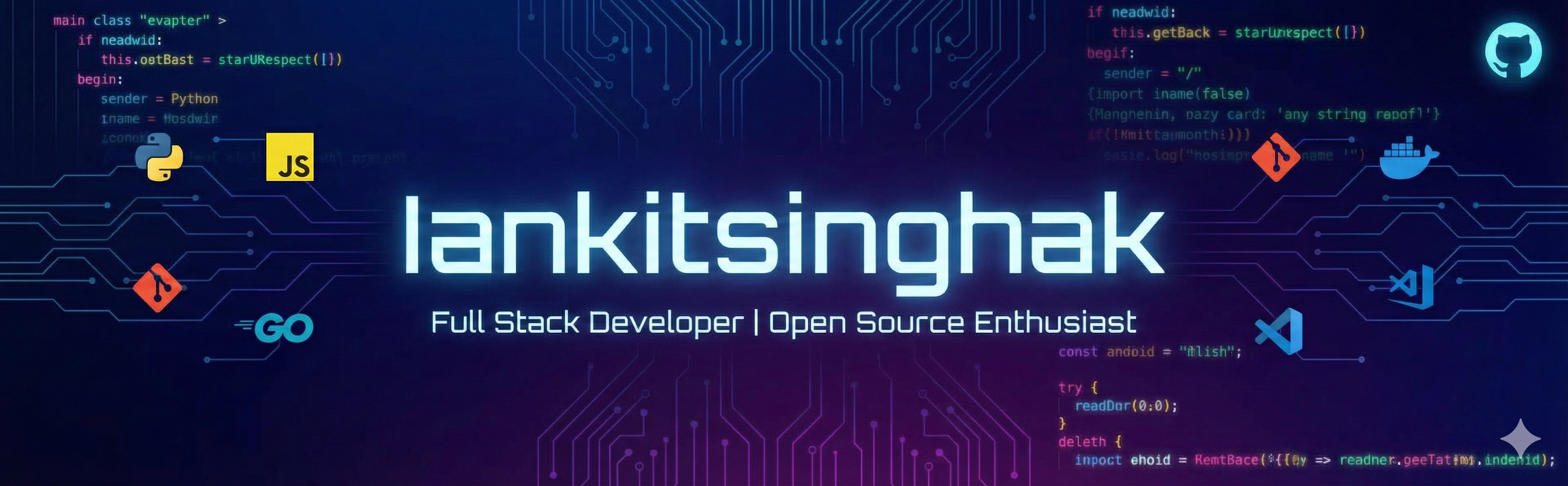 Ankit Singh | Developer Banner