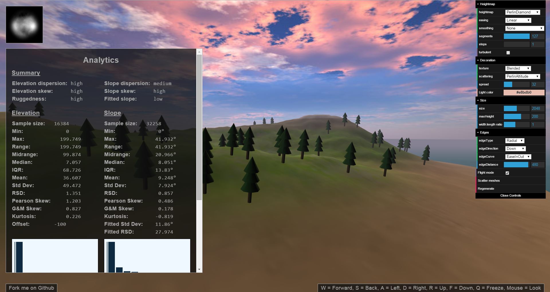 THREE.Terrain:A procedural terrain generation engine for use with the ...