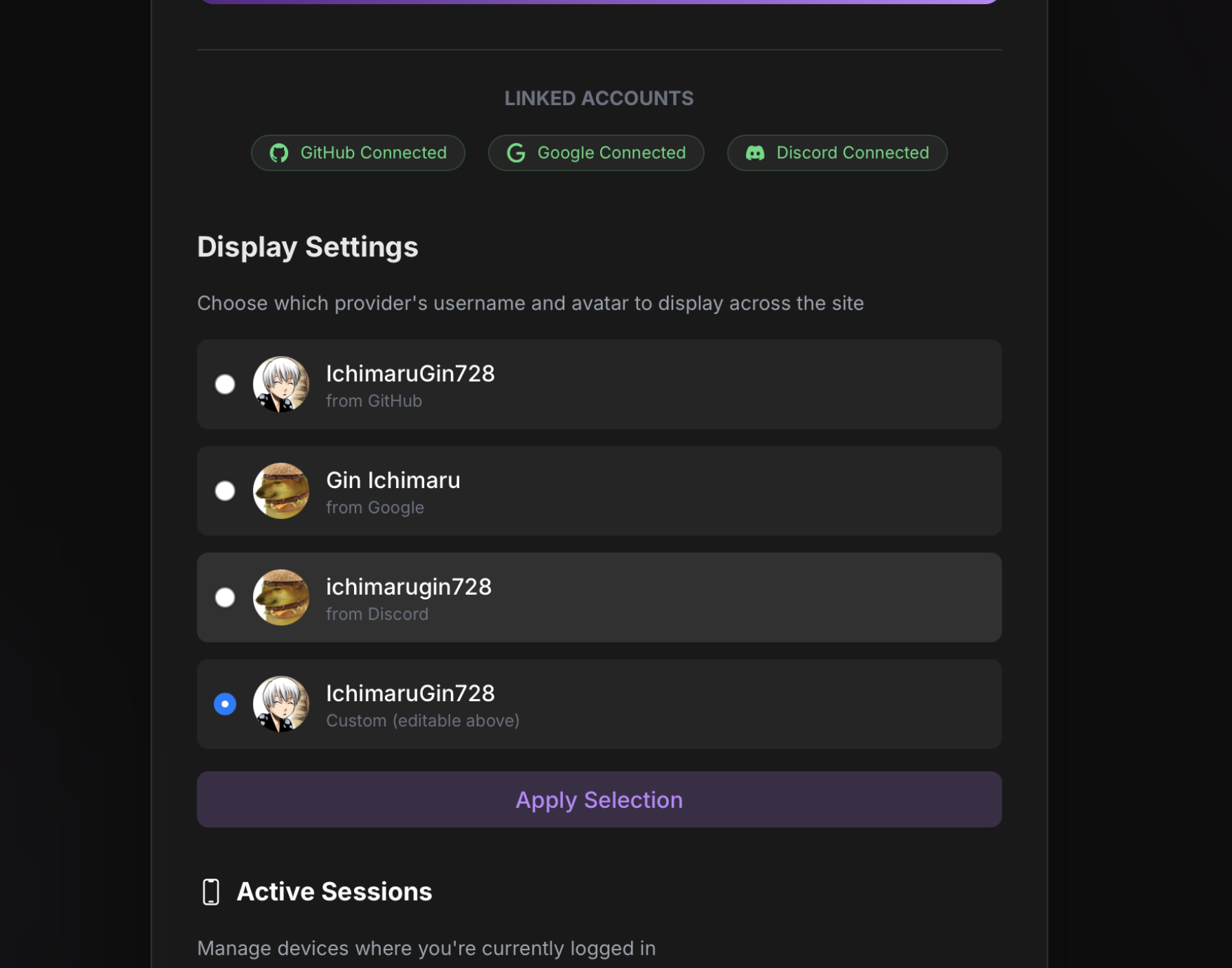 Profile Switching