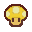 Image of a golden mushroom, the Homeward Shroom.