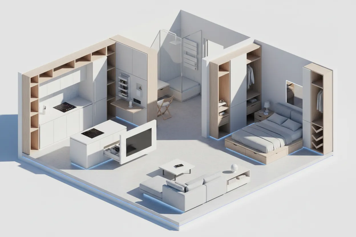 Space-Saving Topology