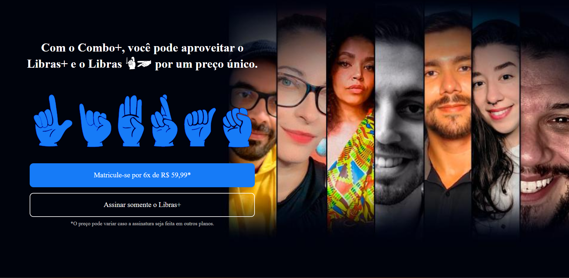Layout do site