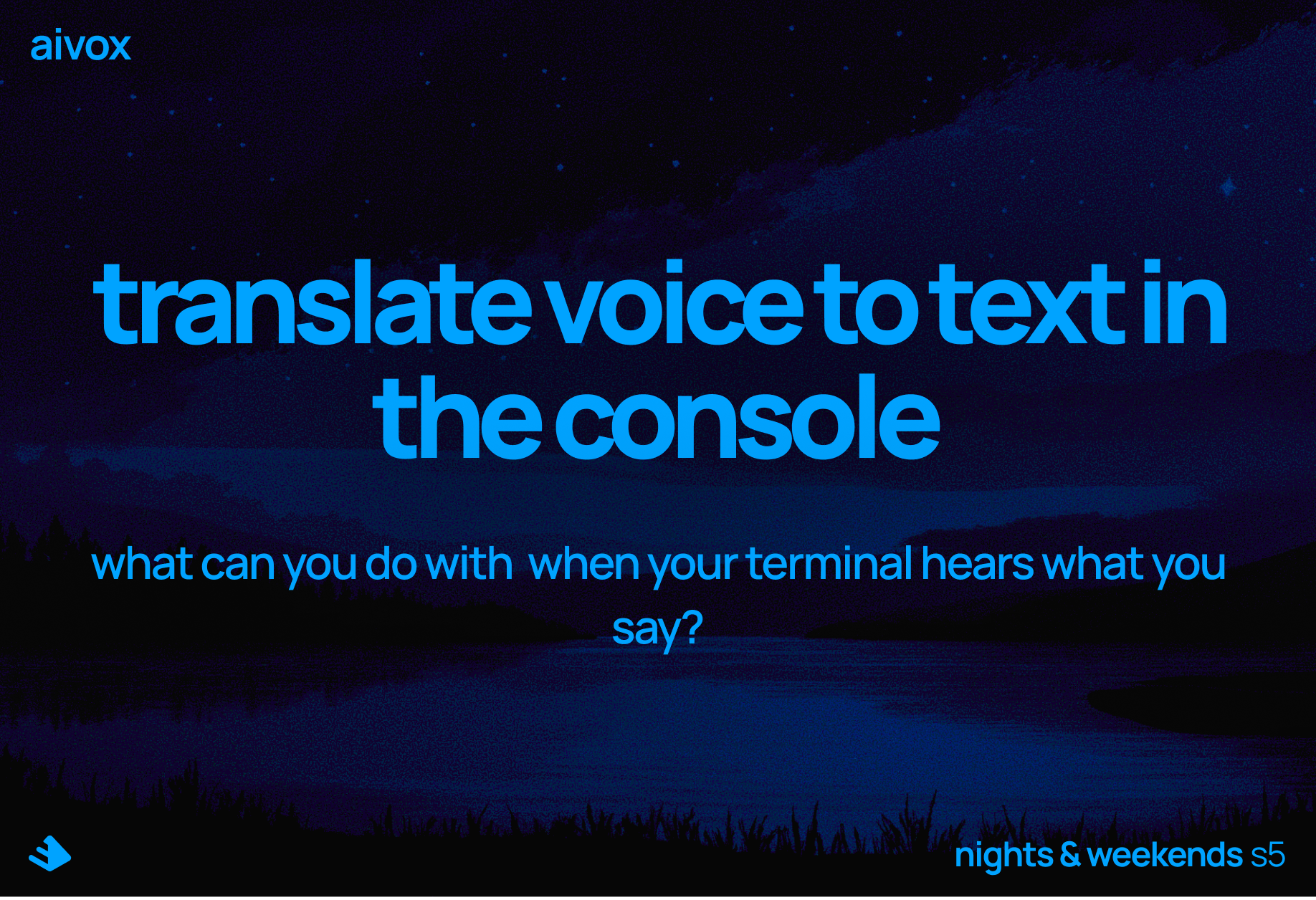 translate voice to text in the console.