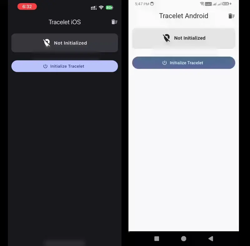 Tracelet Android & iOS