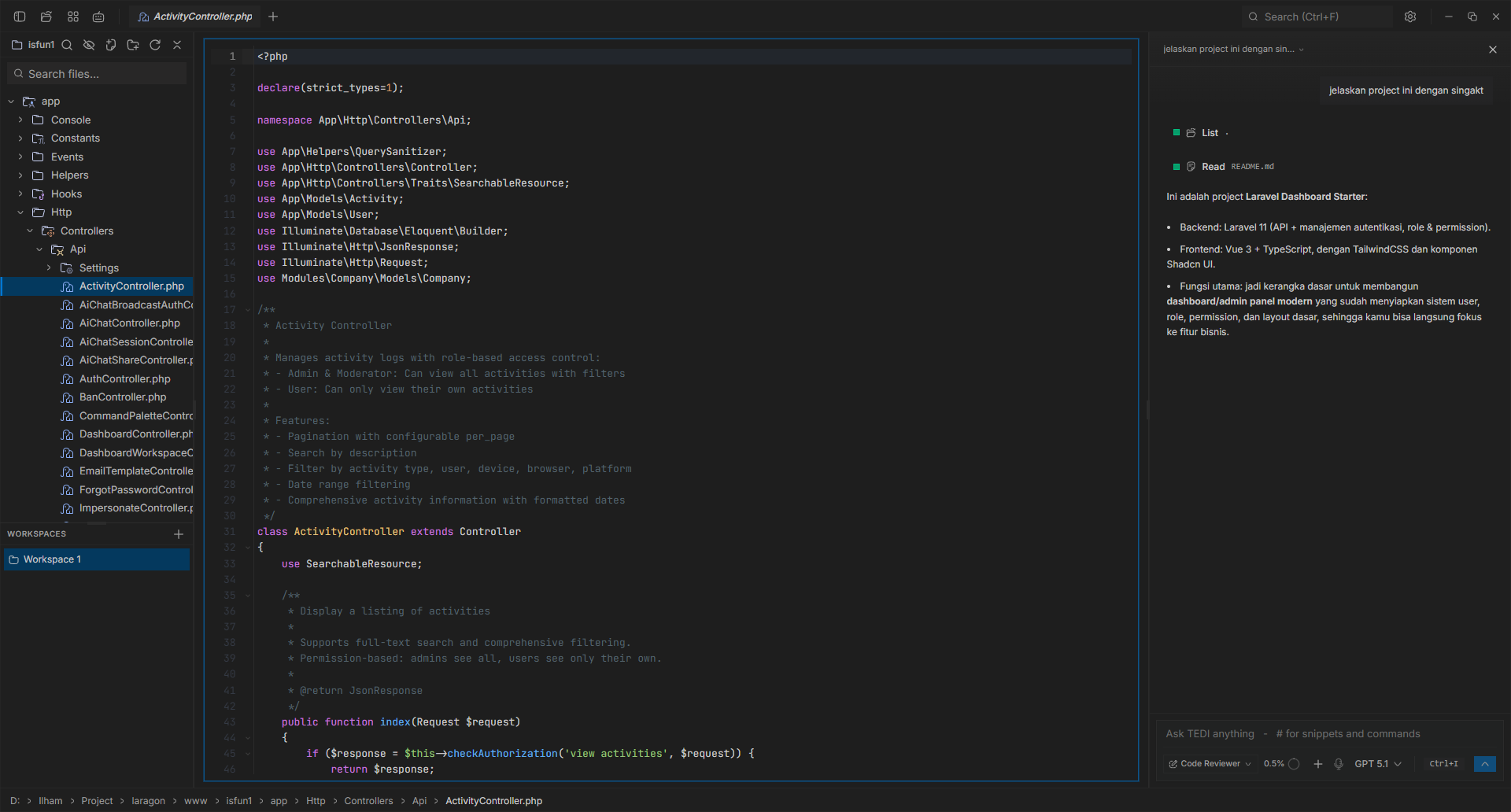 TEDI screenshot 2
