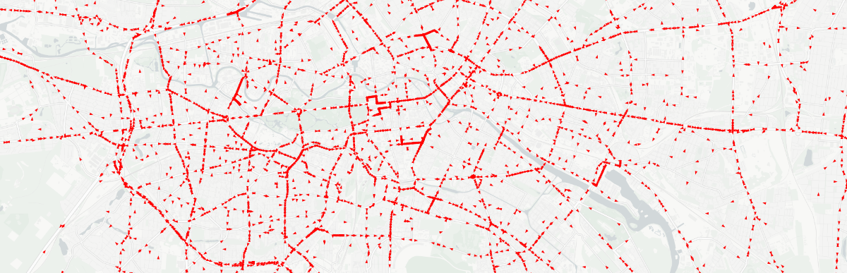 100,000 robo-taxis driving in Berlin (10% sample)