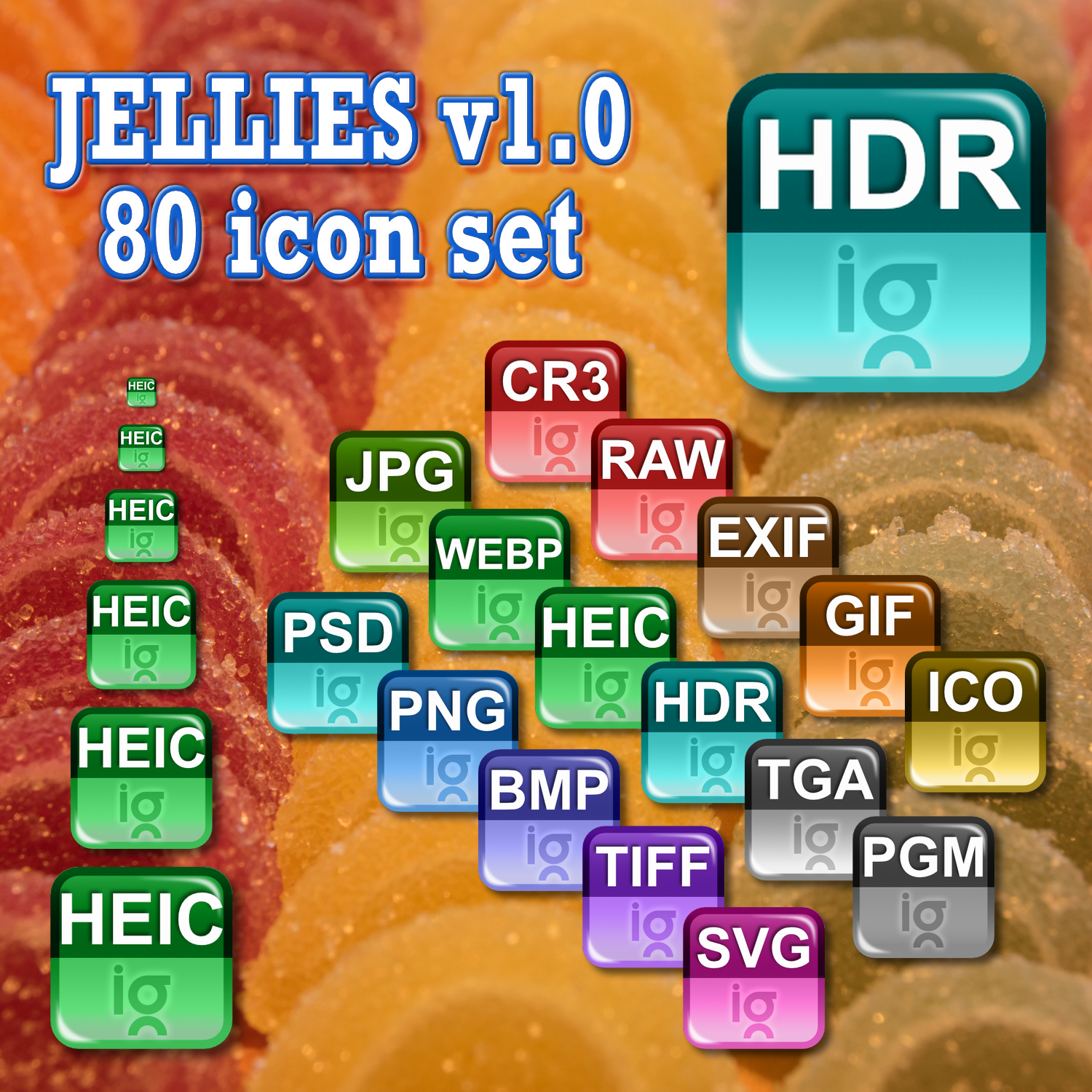 Jellies icon set (H-one-Design)