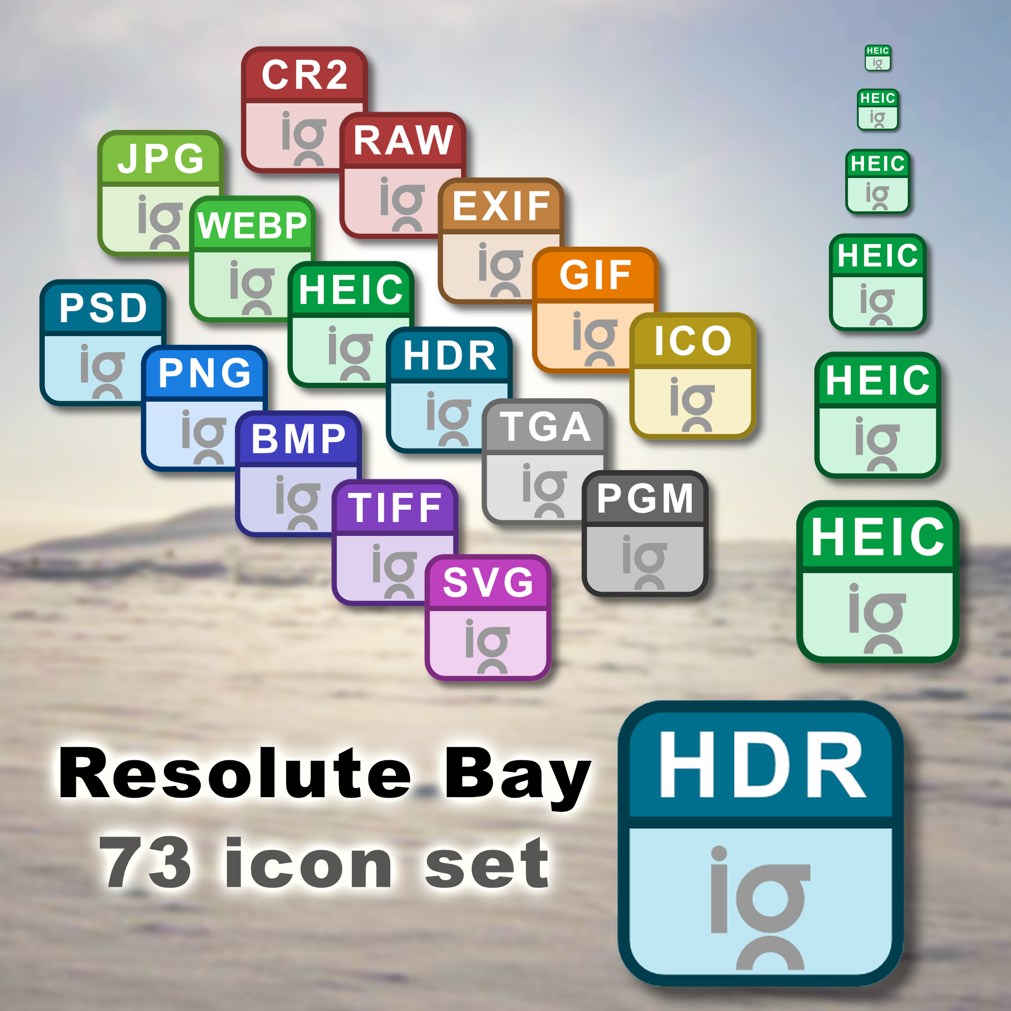 Resolute Bay icon set (H-one Design)