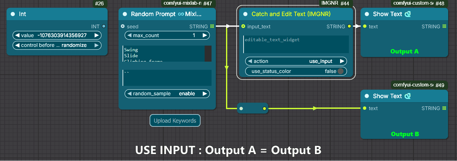 Catch Edit Text Workflow