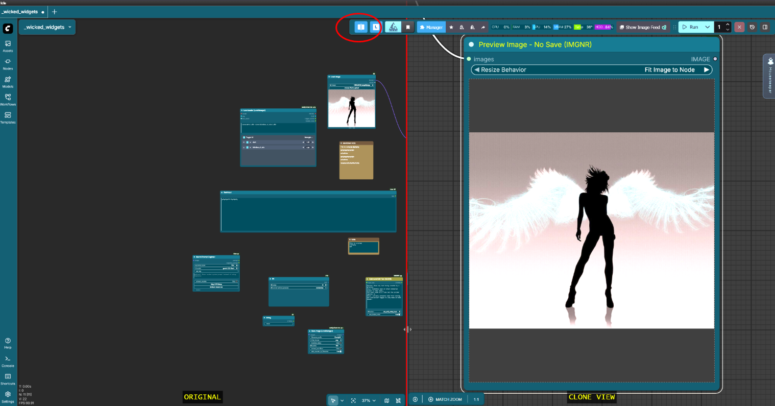 Example SplitScreen