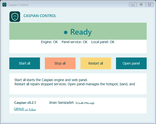 Caspian Control on Windows