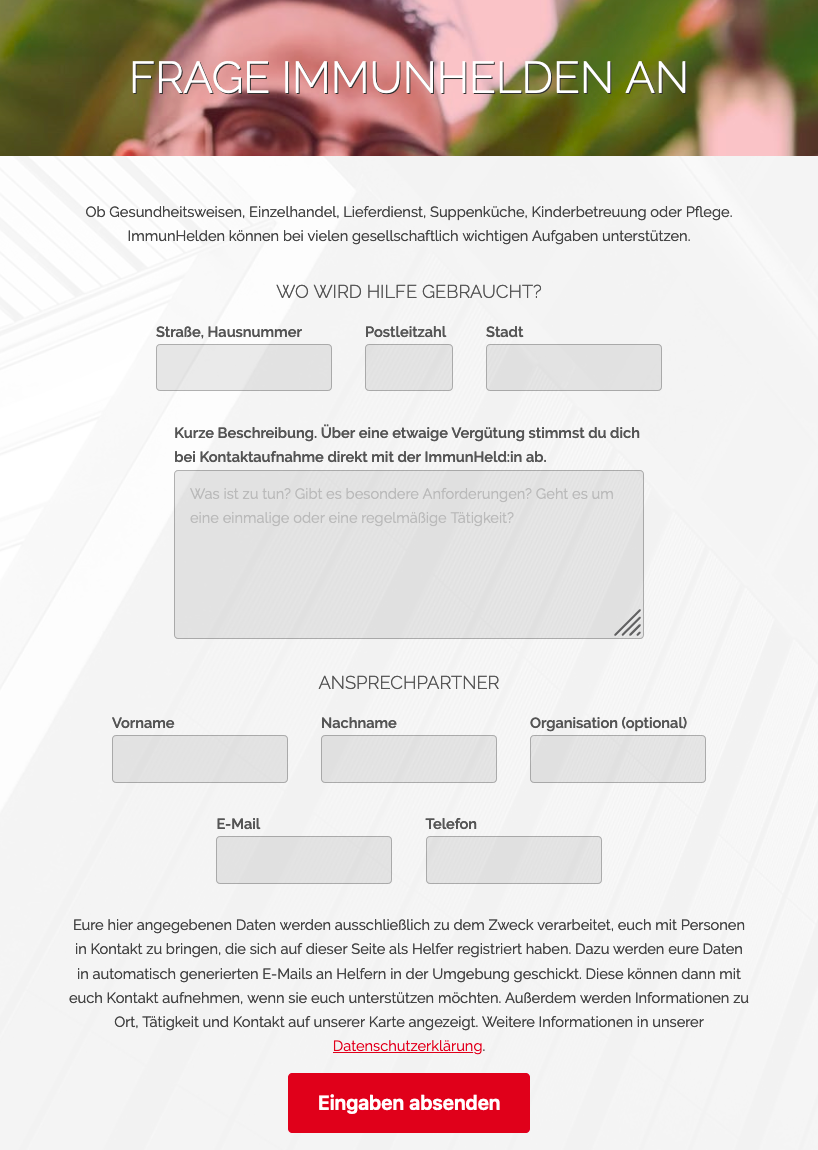 Frage ImmunHelden an