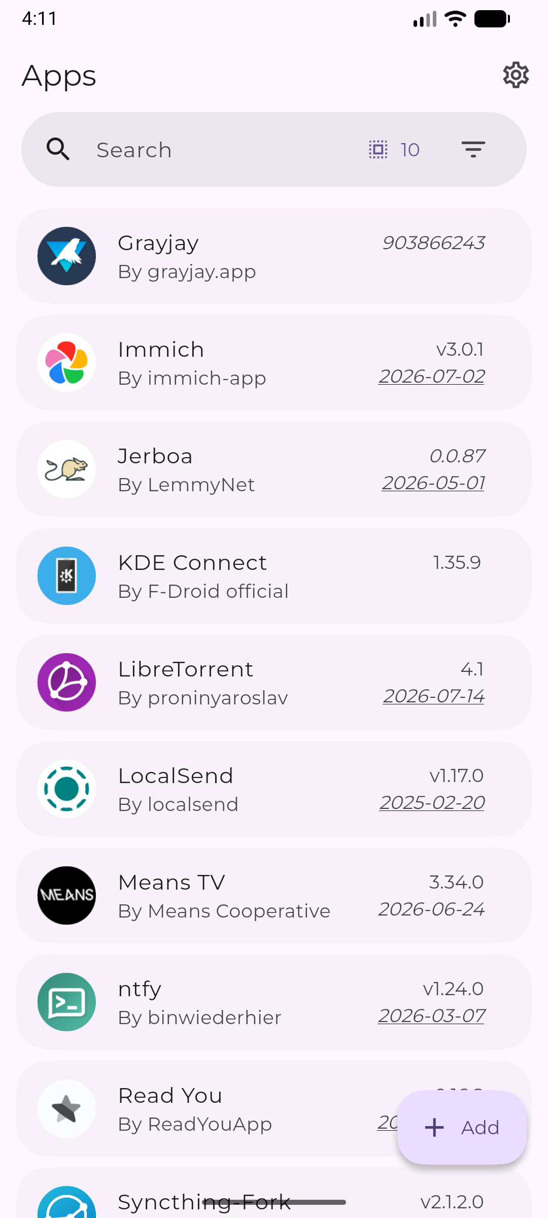 Apps Page
