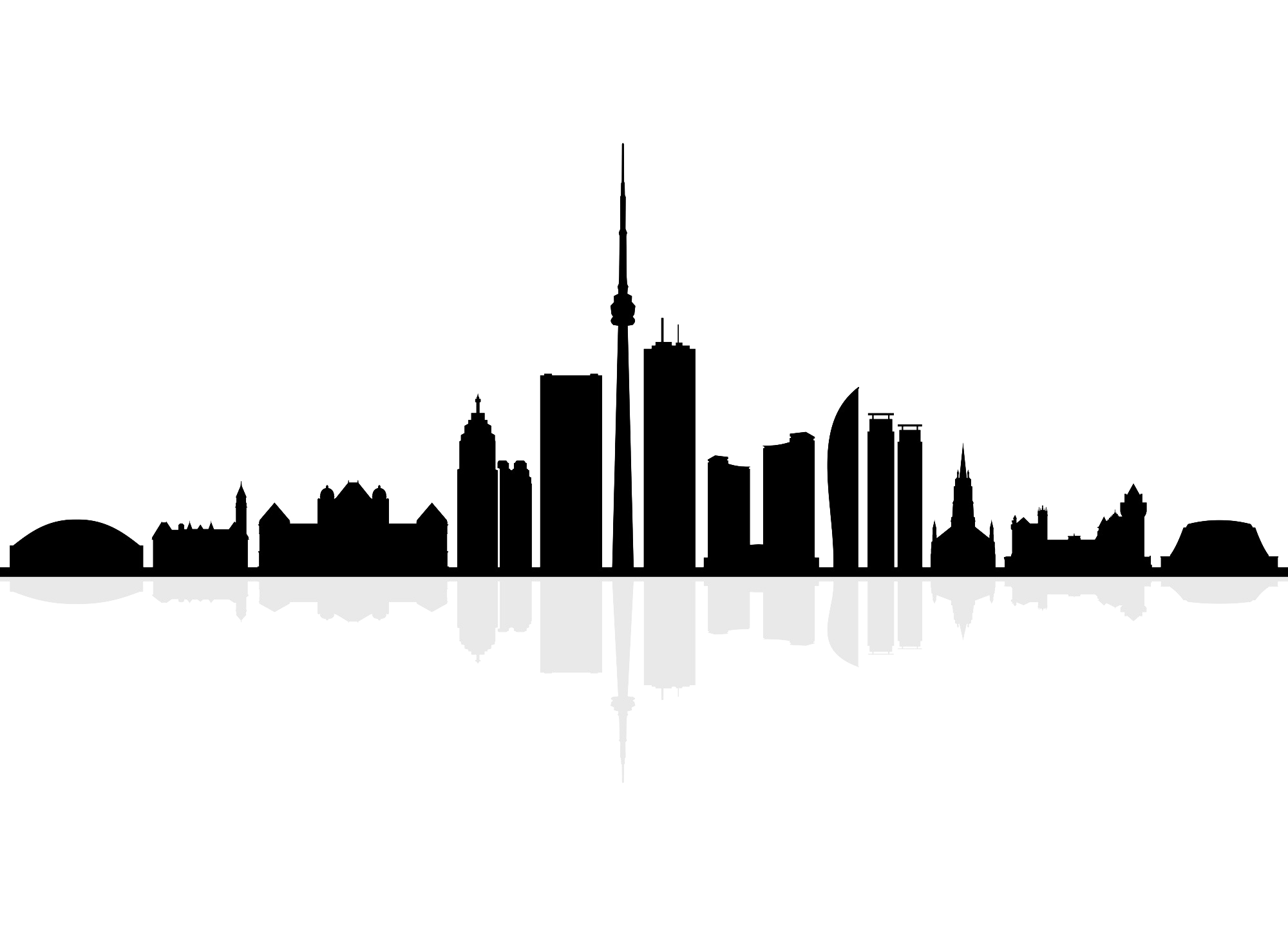 Toronto skyline illustration