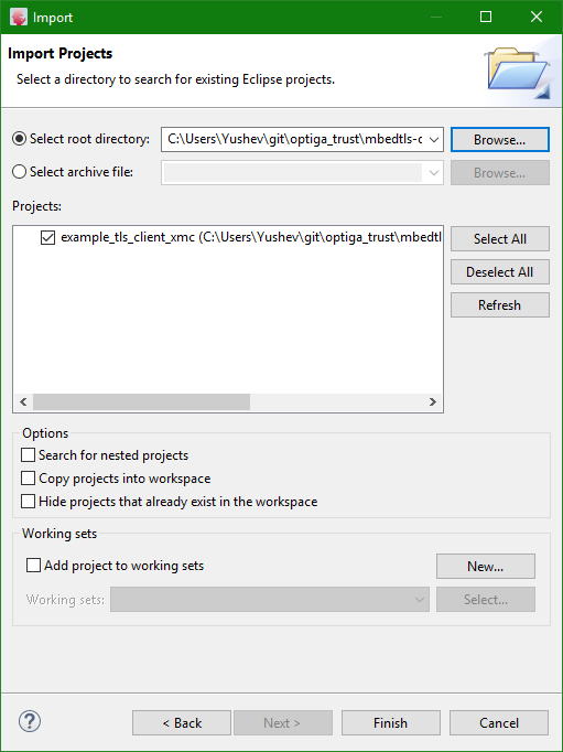 Import TLS client