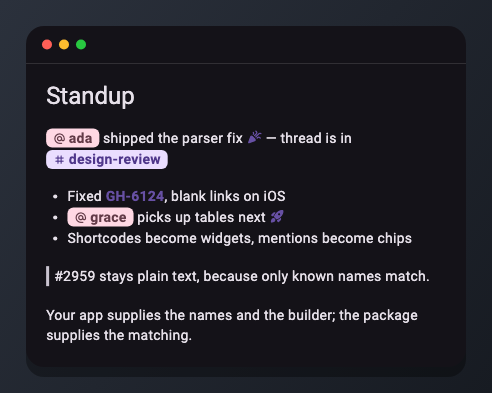 Inline patterns rendered by gpt_markdown