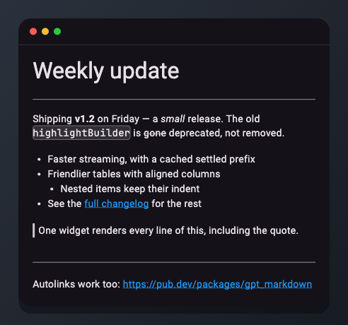 Rich text rendered by gpt_markdown