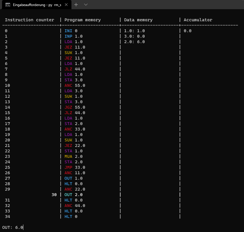 Console of the faculty example