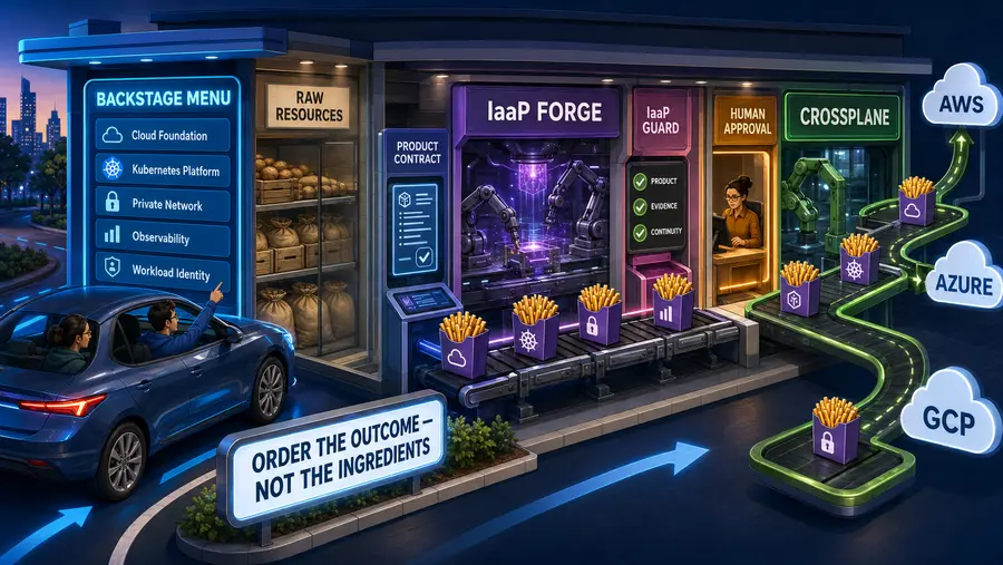 Infrastructure-as-a-Product drive-thru product model