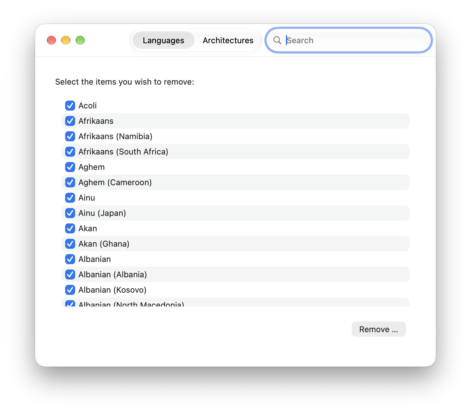 Monolingual screenshot 1