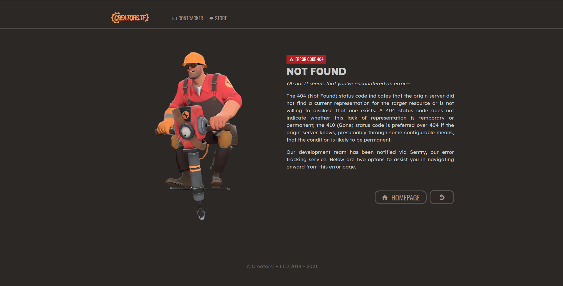 404 Error Page