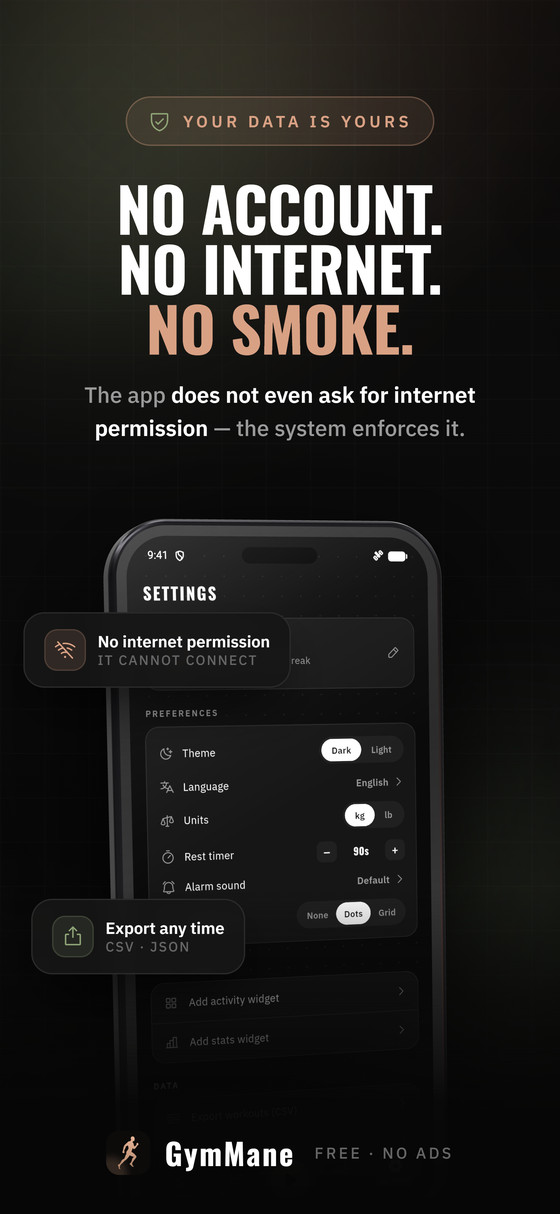No account. No internet. No smoke.