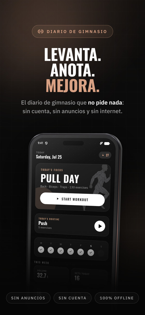 Levanta. Anota. Mejora.
