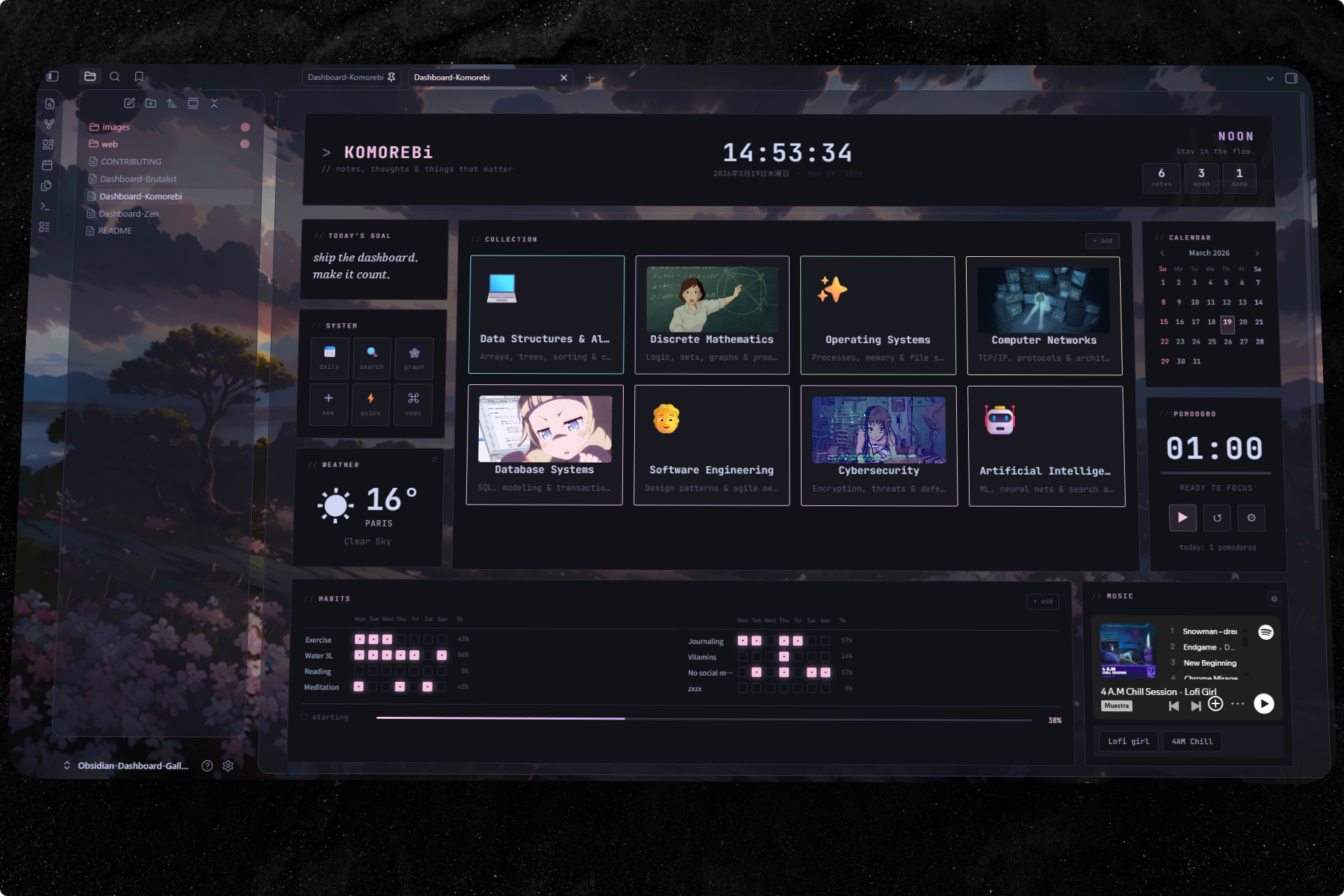 Dashboard-Komorebi
