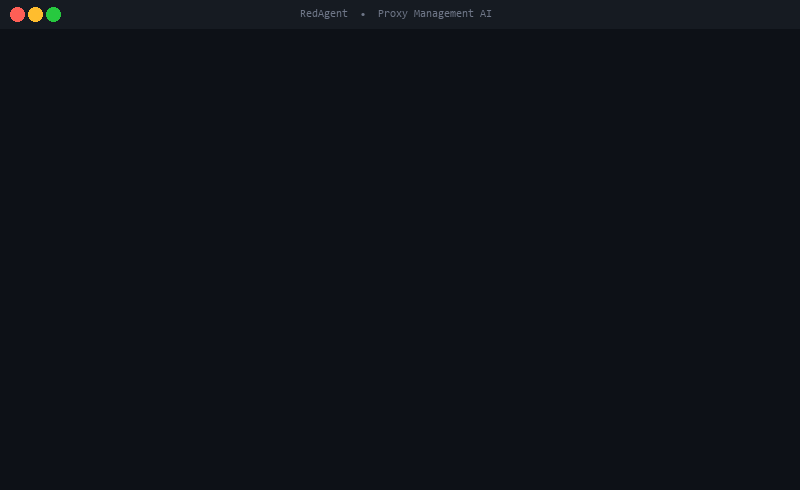 Red-Agent demo — natural language proxy management