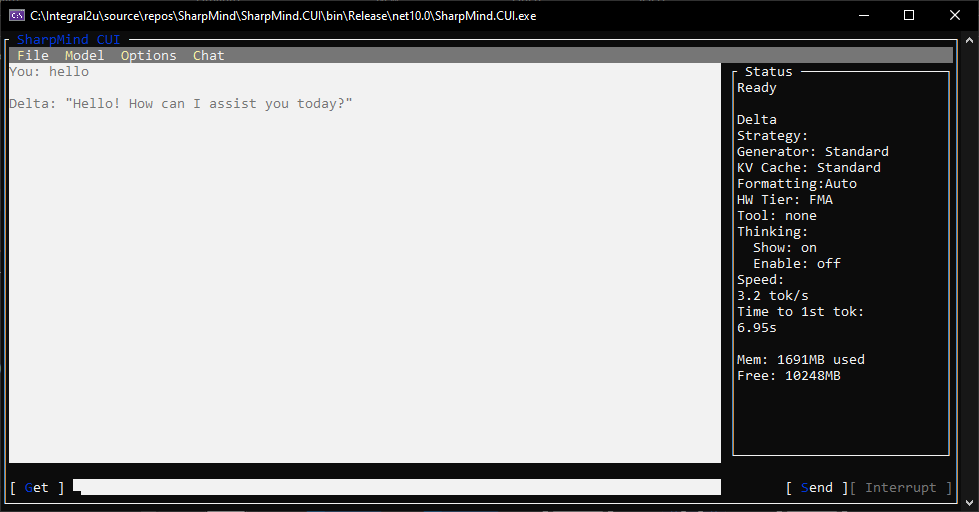 Chat view