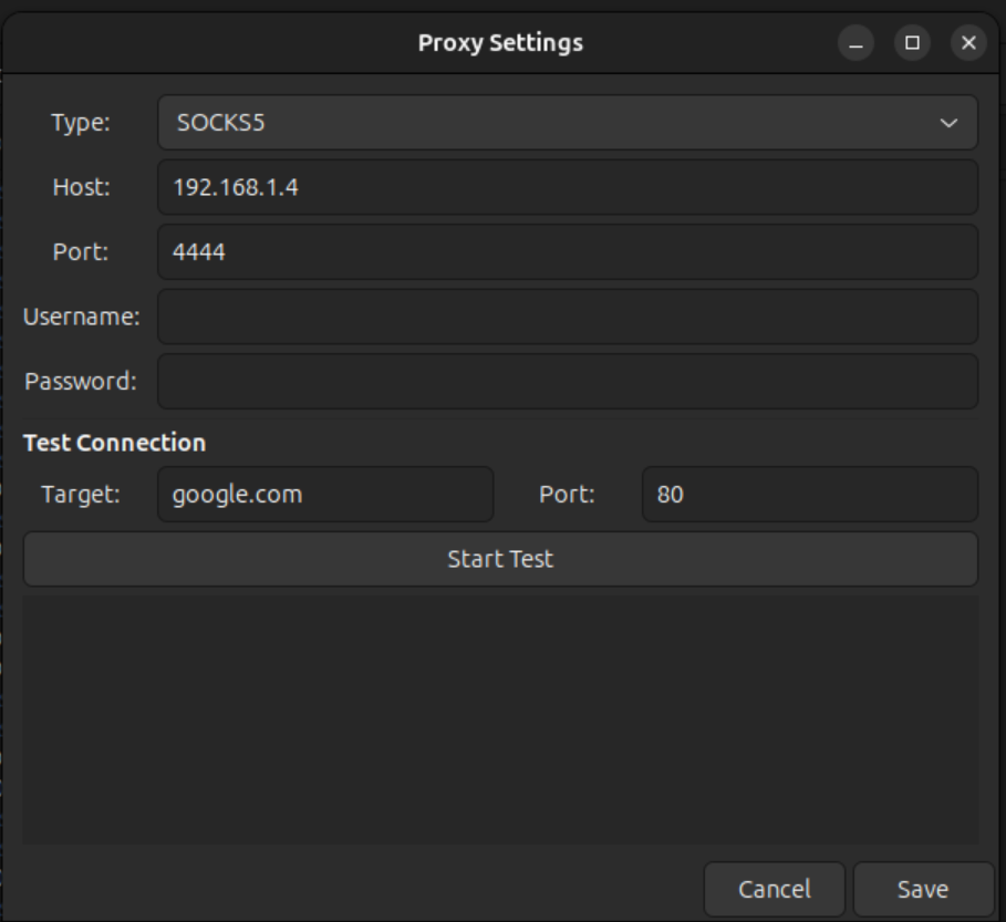 Proxy Settings Linux
