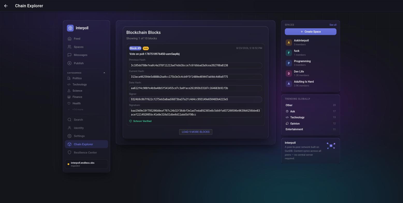 Chain Explorer — blockchain verification with Schnorr signatures