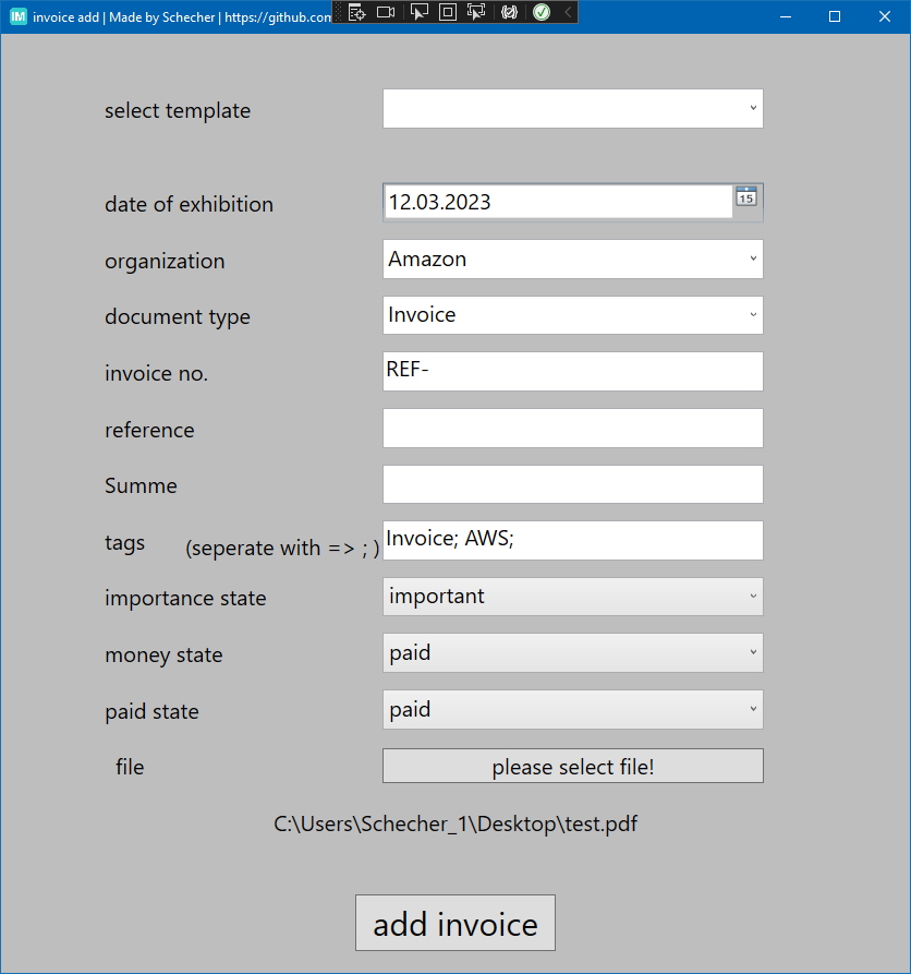 Invoice-View-Screen