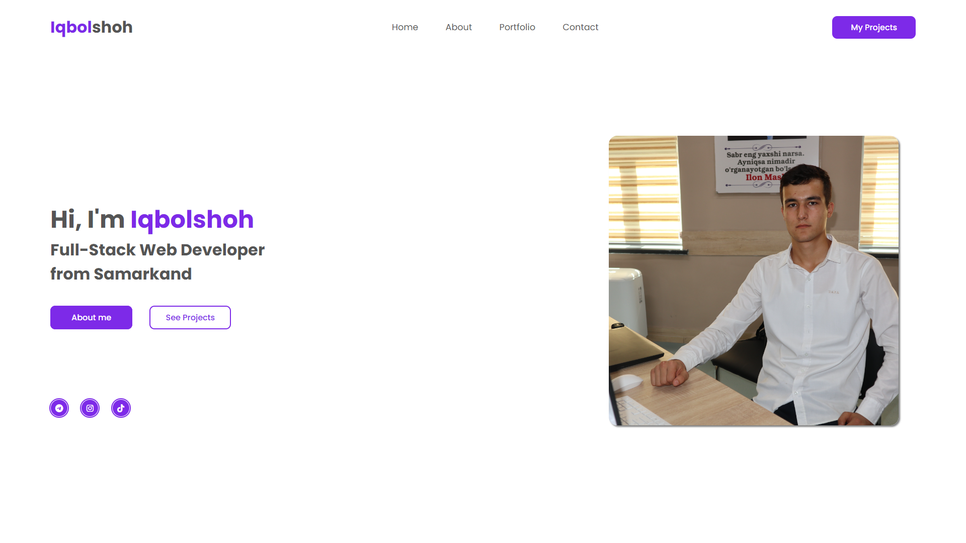 personal-portfolio-website 网站模板截图