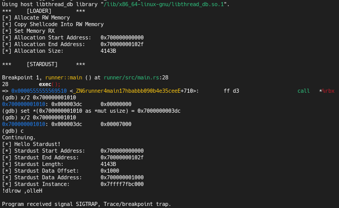 Patching <code>memcpy</code> address in GOT with GDB