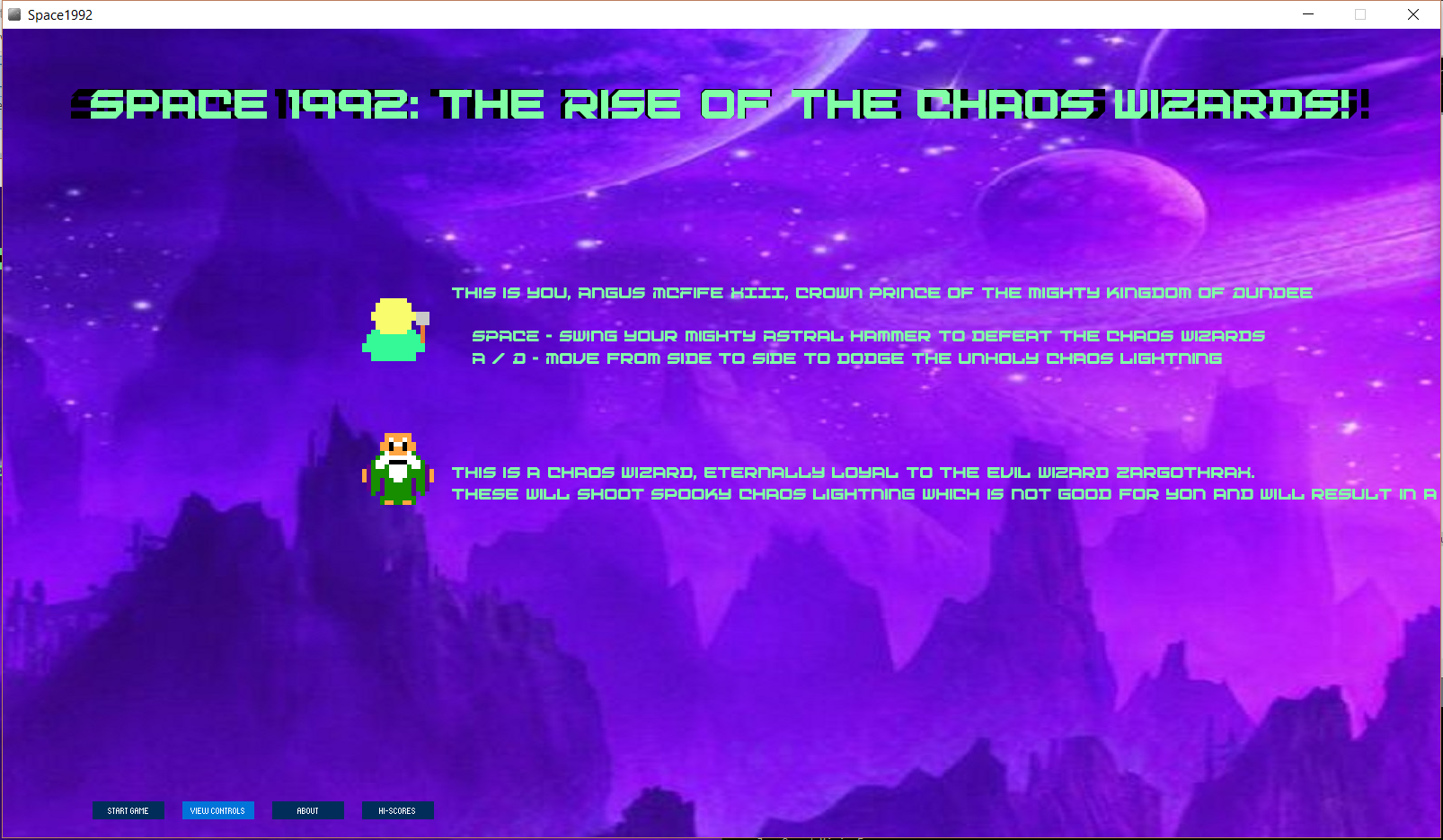 Randomly Legend GitHub - PaulRedmond94/Space1992: Space 1992 The Rise of The Chaos Wizards