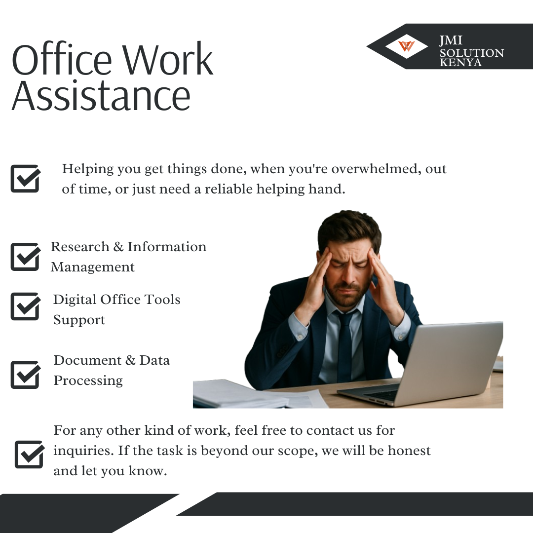 Office Work Assistance