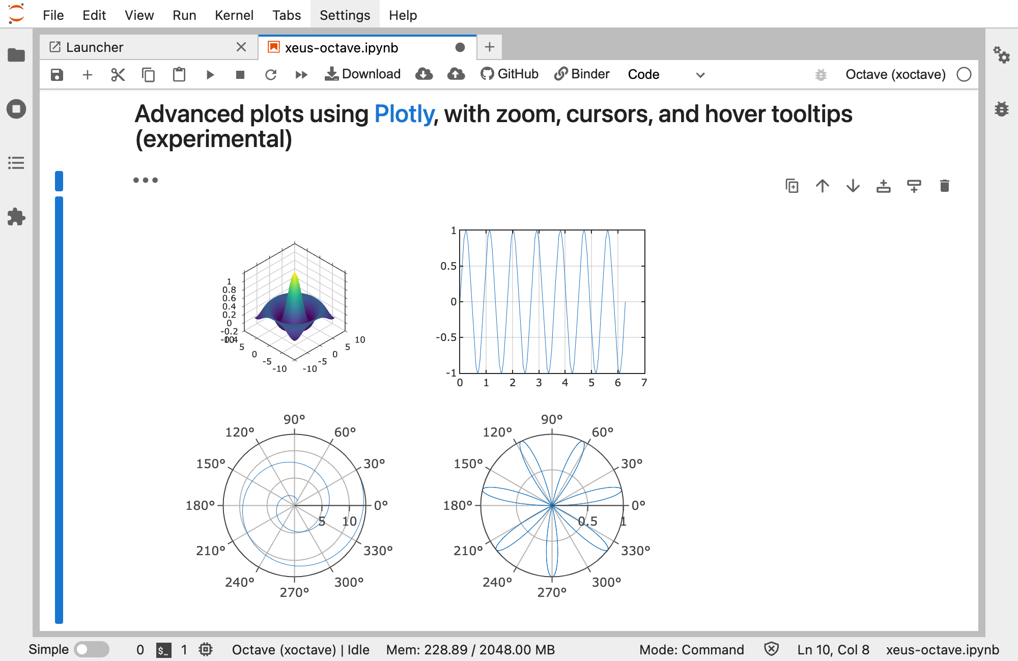 Interactive Plotly plots