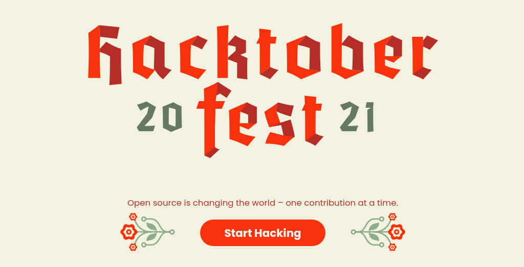HacktoberFest 2021 Banner Image