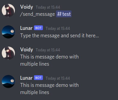 Send Message Demo