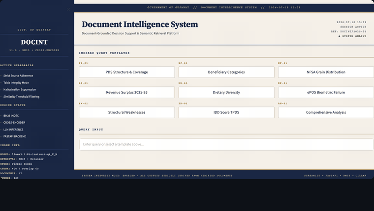 Vectorless RAG chatbot answering a document-grounded query, scrolling through its citation trace