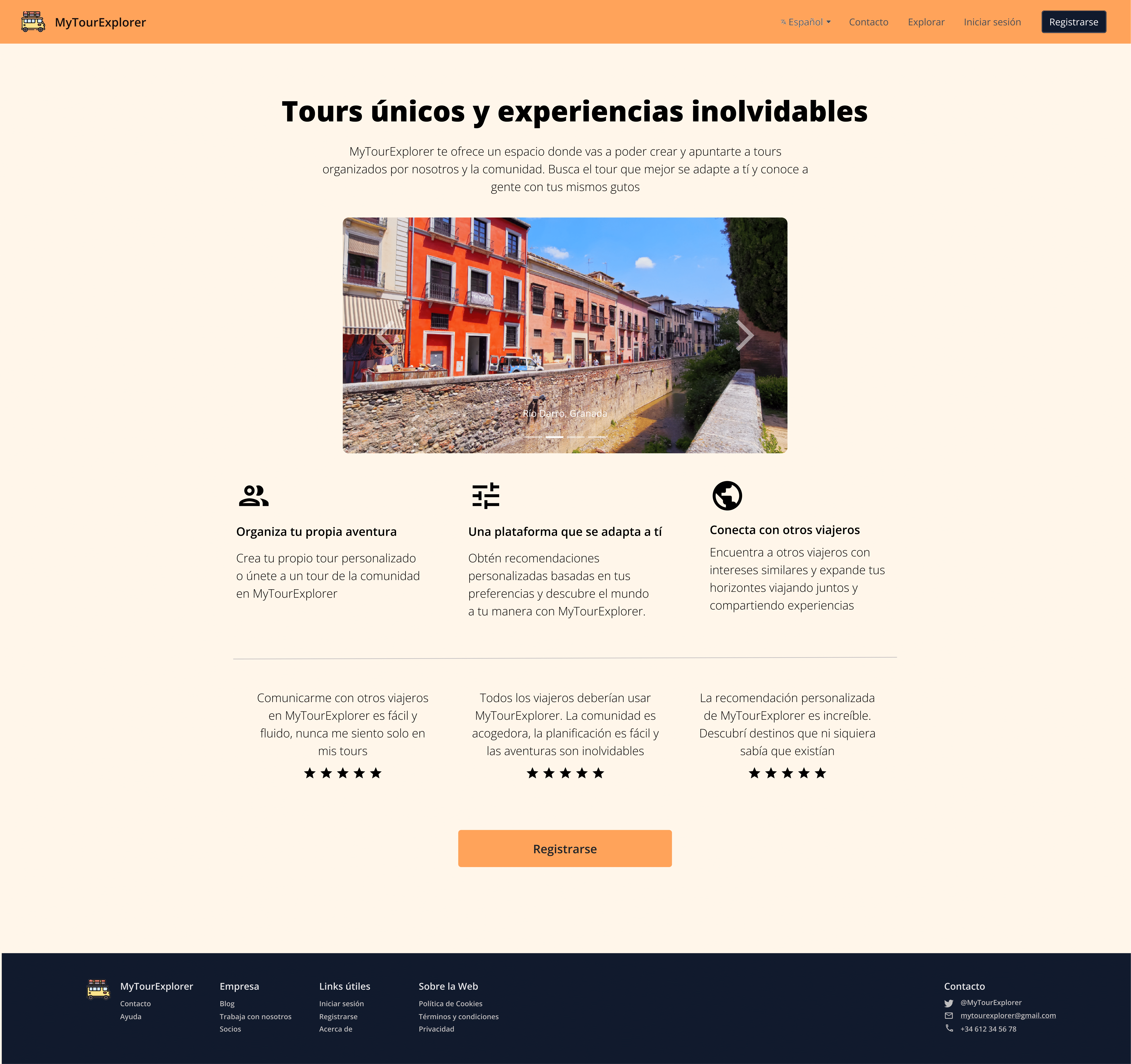 Landing page