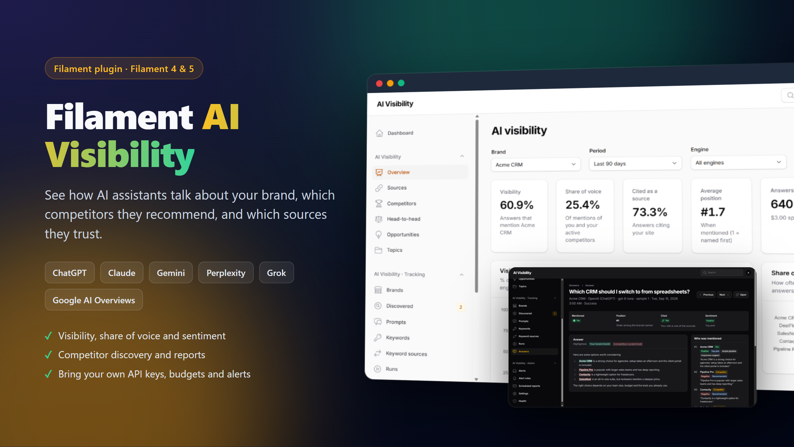 Filament AI Visibility
