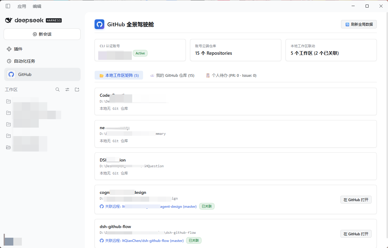 GitHub 全景驾驶舱